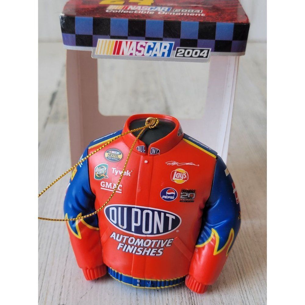 Jeff‎ Gordon 2004 jacket ornament 24 Xmas NASCAR